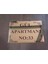 Apartman Isim Tabelası , Apartman Tabelası Apartman Girişi Isimliği ,(Gold Parlak Aliminyum Levhaya Kahverengi Yazı Baskılı) 4