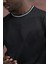 Sıfır Yaka Merserize Pamuklu Ince Kumaş Regular Fit T-Shirt 5