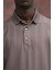 Regular Fit Likralı Kendinden Çizgili Polo Yaka T-Shirt 5