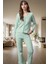 Kadın Kaşkorse Örme Pijama Takımı Kış Mevsimi Için Rahat Uyku Günlük Kullanım 2