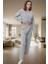 Kadın Waffle Kumaş Pijama Takımı Regular Kalıp Uzun Paça Homewear Kaliteli Işçilik Premium Kalite 1