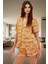 Kadın Şık Desenli Viskon Pijama Takımı Rahat Yazlık Shally Dokuma Trend Tasarım Özel 1