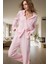 Kadın Viskoz Dokuma Pijama Takımı Fırfırlı Cep Detaylı Modern Stil Uzun Ömürlü Özel Tasarım 1