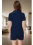 Kadın Pamuklu Kısa Kollu Regular Pijama Takımı Homewear Yazlık Kaliteli Işçilik Günlük Kullanım Için 3