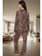 Kadın Leopar Desenli Pijama Takımı Viskoz Kumaştan Rahat Ev Giyim Seti Modern Stil Seçkin Malzeme 3