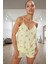Kadın V Yaka Pamuklu Pijama Takımı Çilek Desenli Yazlık Kaliteli Işçilik Premium Kalite Şık Görünüm 1