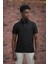 Regular Fit Likralı Kendinden Çizgili Polo Yaka T-Shirt 2