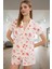 Kadın Pamuklu Kısa Kollu Pijama Takımı Şortlu Rahat Yazlık Mükemmel Uyum Premium Kalite 2