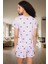 Kadın Kalpli Pijama Takımı Kısa Kollu Regular Kalıp Yazlık Rahat Özenle Seçilmiş 3