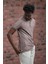 Regular Fit Likralı Kendinden Çizgili Polo Yaka T-Shirt 2