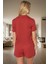 Kadın Nakışlı Pamuklu Polyester Örme Pijama Takımı Trend Tasarım Yüksek Kalite 3