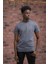 Slim Fit Pamuklu Önü Baskılı Sıfır Yaka T-Shirt 2