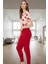 Kadın Pamuklu Kalpli Desenli Rahat Pijama Takımı Kullanım Modern Stil Premium Kalite Seçkin Malzeme 2