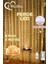Lw-7 300 Ledli 10 Sarkıt Perde LED Işık, 8 Modlu Uzaktan Kumandalı, 3x3 Metre Peri Telli LED 1
