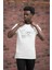 Slim Fit Sıfır Yaka Baskılı Pamuklu T-Shirt 2