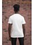 Slim Fit Sıfır Yaka Baskılı Pamuklu T-Shirt 4