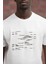 Slim Fit Sıfır Yaka Baskılı Pamuklu T-Shirt 5