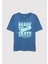Kaykay Baskılı Mavi Erkek Çocuk T-Shirt M6610318-70745 1