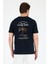 Erkek %100 Pamuk Bisiklet Yaka Kısa Kollu Baskılı T-Shirt Rahat ve Şık Günlük Erkek Tişört 0027 5