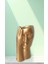 Modern Gold Kadın Yüzlü - Dekoratif Polyester Saksı Vazo - Ev ve Ofis Sanat OBJE-25X12X12 Cm- Gold Renk 6