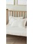 Beyaz Bebek Nevresim 100X150 cm | +1 Adet Kapaklı Yastık Kılıfı 35X45 cm | %90 Pamuk 2