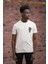 Slim Fit Sıfır Yaka Baskılı Pamuklu T-Shirt 3