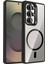 Galaxy S25 Ultra Kılıf Standlı ve Kamera Lens Hediyeli M-Safe Şarj Özellikli Redclick Etro Kapak 1