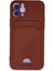 iPhone 12 Kılıf Kelvin Kartvizitli Silikon - Bordo - TYIGO2682-1454 1