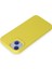 iPhone 15 Plus Kılıf Nano Içi Kadife Silikon - Sarı - TYIGO8543-1222 3