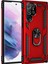 Samsung Galaxy S22 Ultra Kılıf Sofya Yüzüklü Silikon Kapak - Kırmızı - TYIGO8850-7098 1