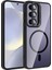 Galaxy S24 Plus Kılıf Standlı ve Kamera Lens Hediyeli M-Safe Şarj Özellikli Redclick Etro Kapak 1