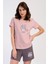 Pamuklu Kadın Kısa Kol Şortlu Pijama Takım , 401098 1