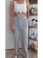 Basic Su Yolu Yüksek Bel Palazzo Kadın Pantalon 1