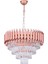 Palmira 50 cm'lik Kristal Taşlı Salon Oturma Odası Lüks Avize - (Rose Gold) 2