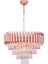 Palmira 50 cm'lik Kristal Taşlı Salon Oturma Odası Lüks Avize - (Rose Gold) 3