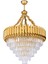 Palmira 60 cm'lik Kristal Taşlı Lüks Avize - (sarı-yaldız renk) 3