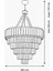 Palmira 60 cm'lik Kristal Taşlı Lüks Avize - (sarı-yaldız renk) 4