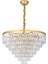 Linsa 65 Cm'lik Kristal Cam Taşlı Lüks Avize - (Sarı Yaldız) 2
