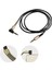 Buffer® 3.5mm Aux Kablosu Jak Erkek Erkek L Tipi 1 Metre Ses Aktarım Kablosu 5