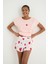 Lamour Örme Kolsuz Pijama - Tshirt Şort Set 1