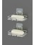 Krom Gümüş Yapışkanlı 2 Li Set Sabunluk Banyo Mutfak Lavabo Metal Katı Sabunluk 1