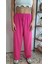 Müslin Keten Beli Lastikli Bol Paça Pantolon 1
