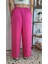 Müslin Keten Beli Lastikli Bol Paça Pantolon 5