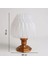 Suma El Yapımı Abajur – Gold Reçine Gövde, Opal Şeffaf Geometrik Şapka | Modern Retro Tasarım 6