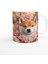 Pastel Çiçekler Arasında Shiba Inu Köpek Baskılı Kupa Bardak 2