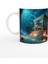 Yay Burcu Baskılı Kahve Kupası - Astral Denizaltı Dünyası Vs1 1