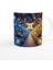 Ikizler Burcu Baskılı Kahve Kupası - Ay Işığında Zodyak Bahçesi Vs2 3
