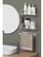 Krom Gümüş Yapışkanlı 2 Li Set Banyo Rafı ve Havluluk Raf Düzenleyici 4