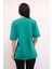 Bisiklet Yaka Oversize Tshirt Yeşil 2