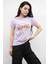 Shine Baskılı Tshirt Lila 3